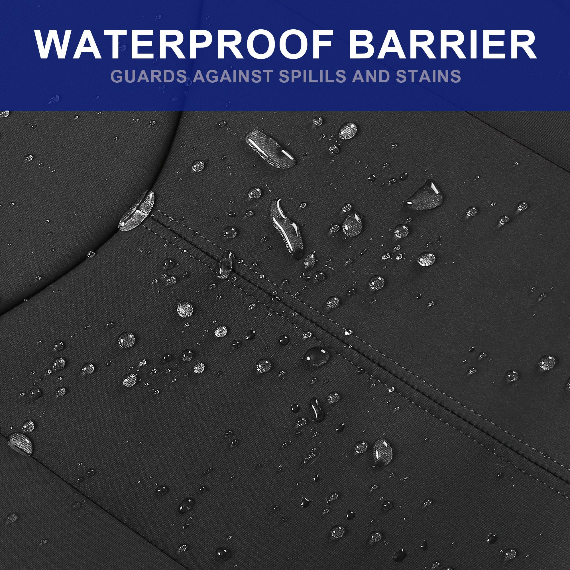 CAROMOP waterproof fabric close-up showing resilient fibers and textured finish