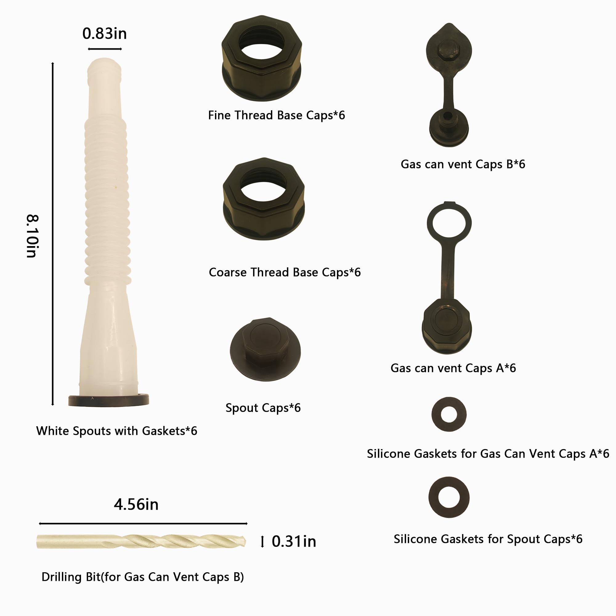 CARONIN spout nozzle and hose system enables easy pouring.
