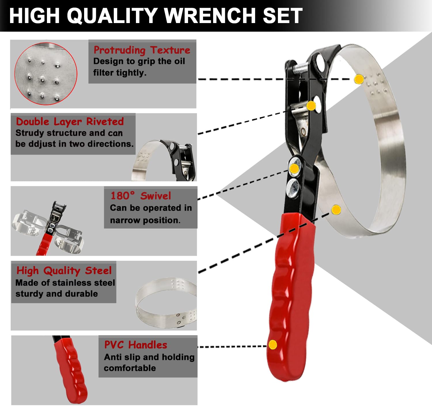 CAROTUPY oil-filter-wrench-large-to-extra-large-range covers large filter sizes.
