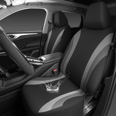 CAR PASS EVA waterproof front seat cover in gray protects against spills.