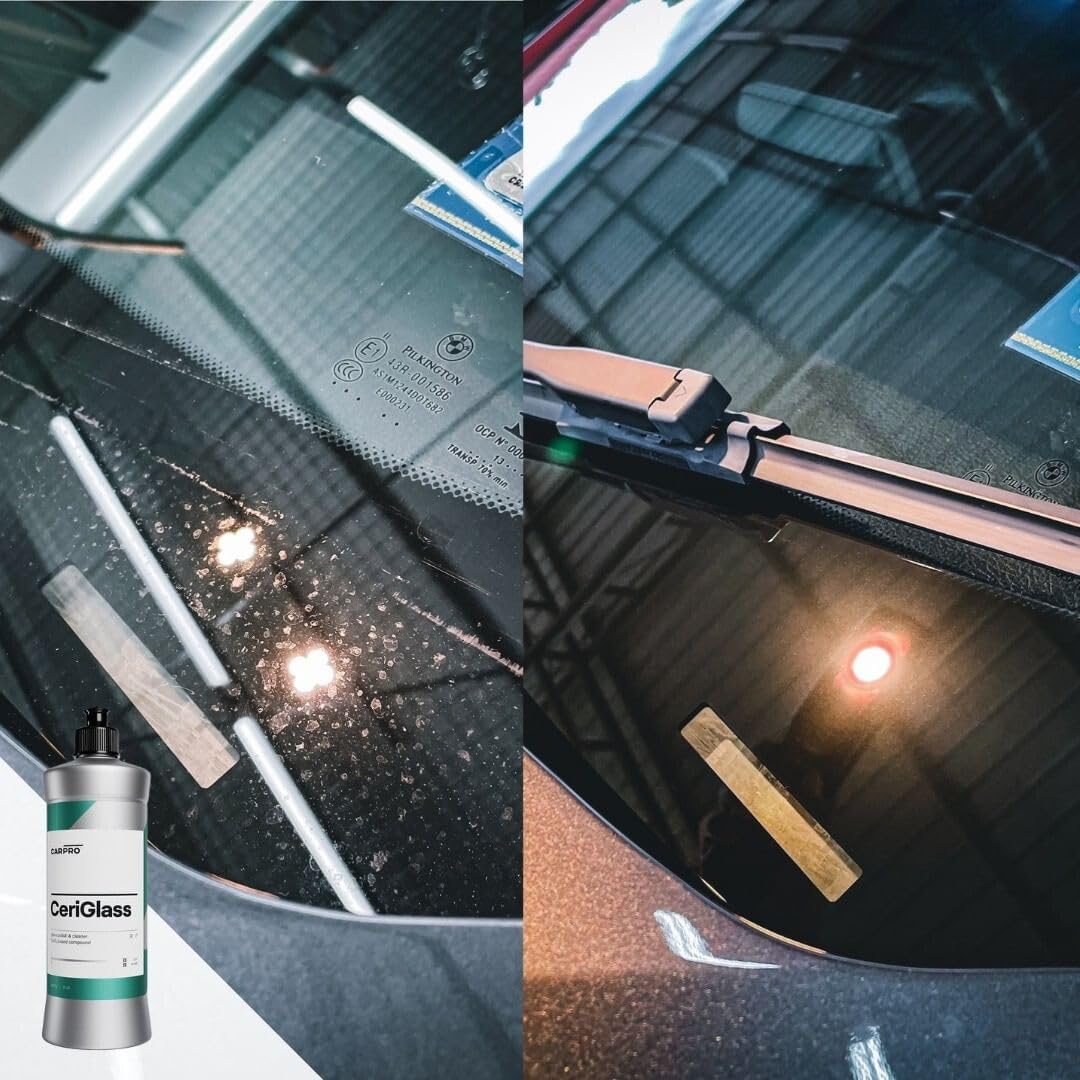 CARPRO CeriGlass dual-action machine use speeds polishing on glass surfaces.