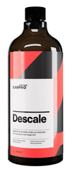 CARPRO Descale bottle pour shows mineral removal for a brighter finish.