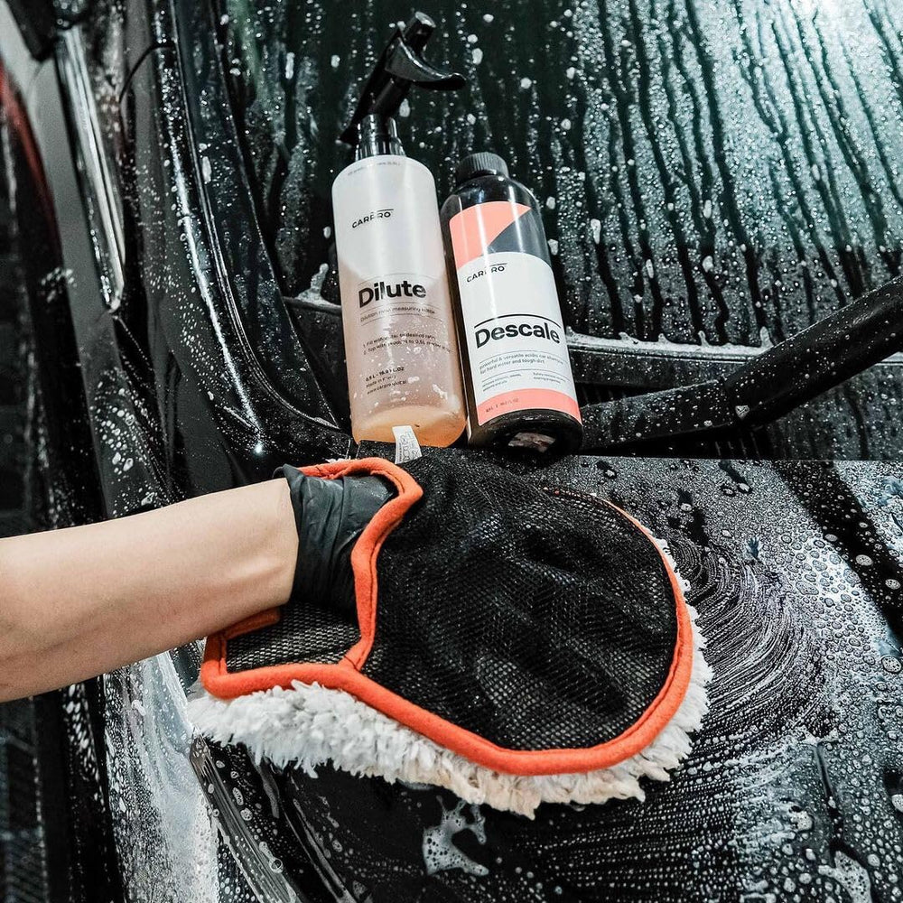 CARPRO Descale removes waxes and sealants for polishing prep.