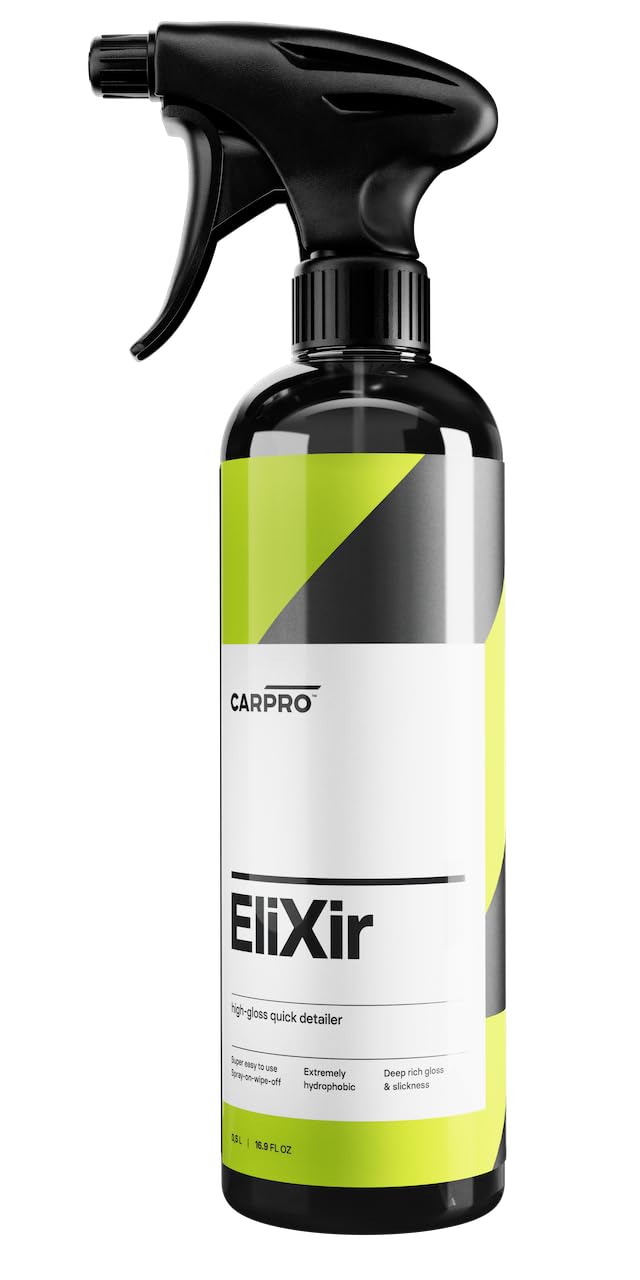 CARPRO Elixir bottle front with spray nozzle for quick detailing