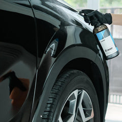 CARPRO Eraser sprayer head in action cleaning oily residues during prep