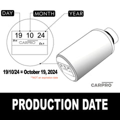 CARPRO HydrO2 activation rinse triggers bonding for a glass-like shell.