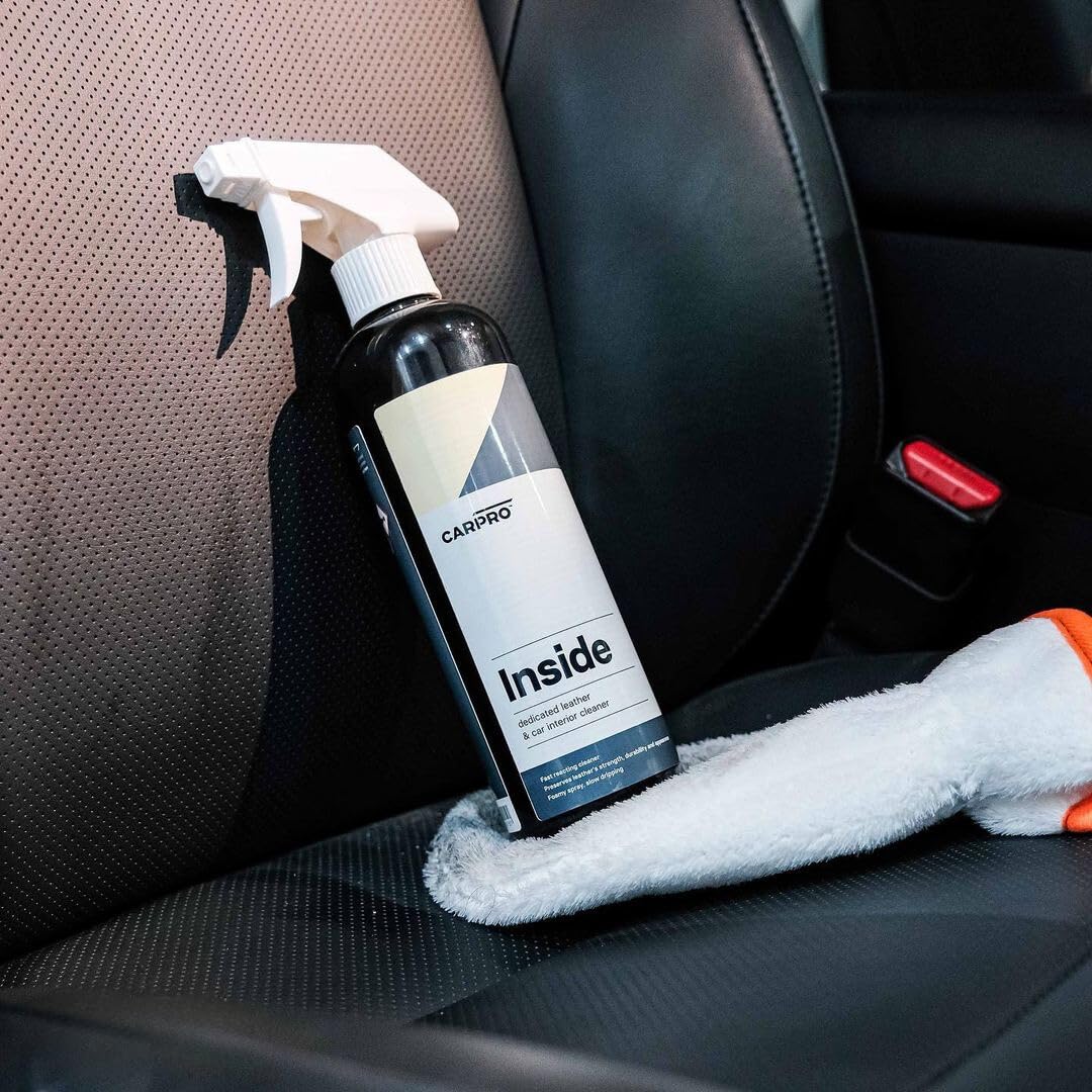 CARPRO Inside cleans finished leather without dulling the dye