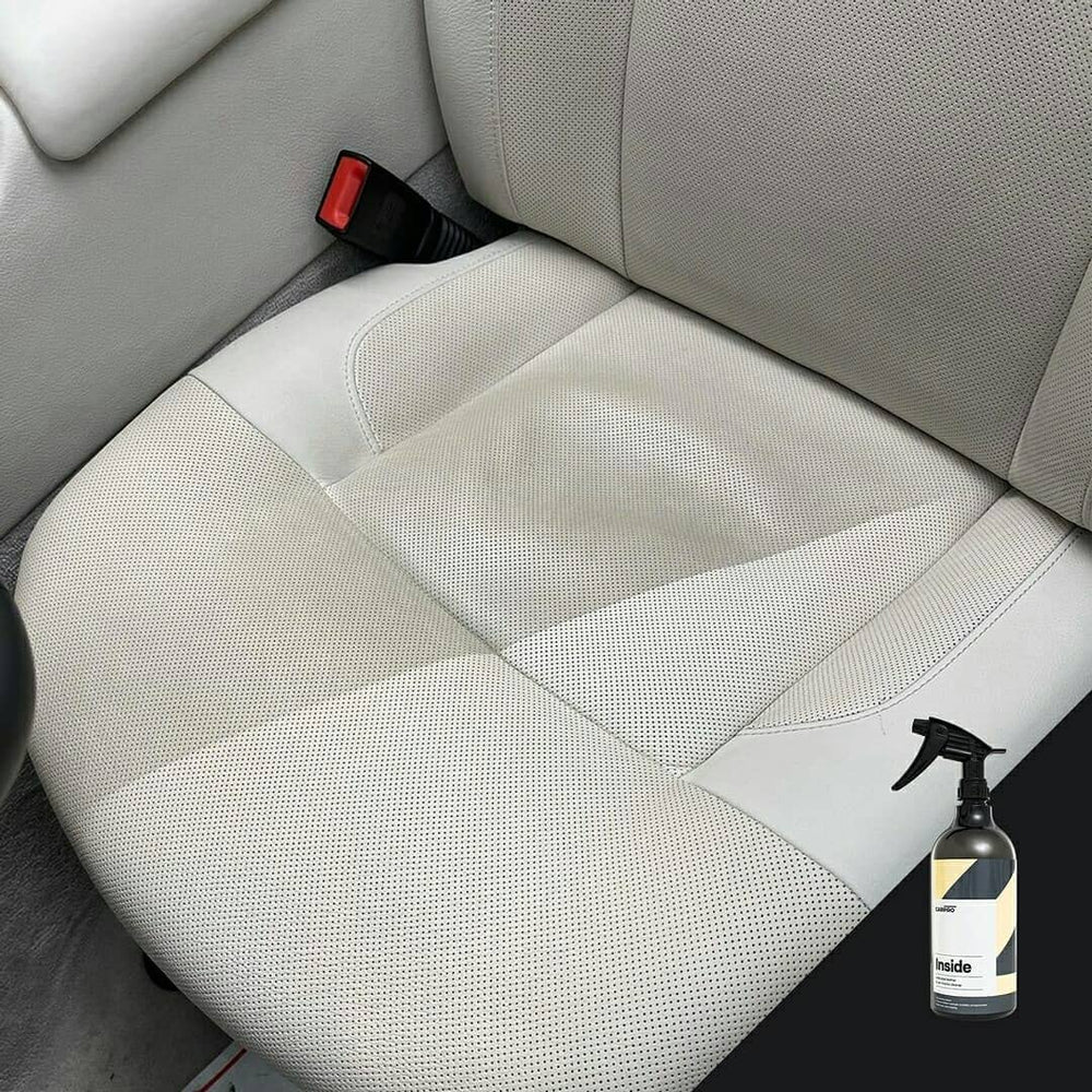 CARPRO Inside foam action close-up showing high-foaming interior cleaner in action.