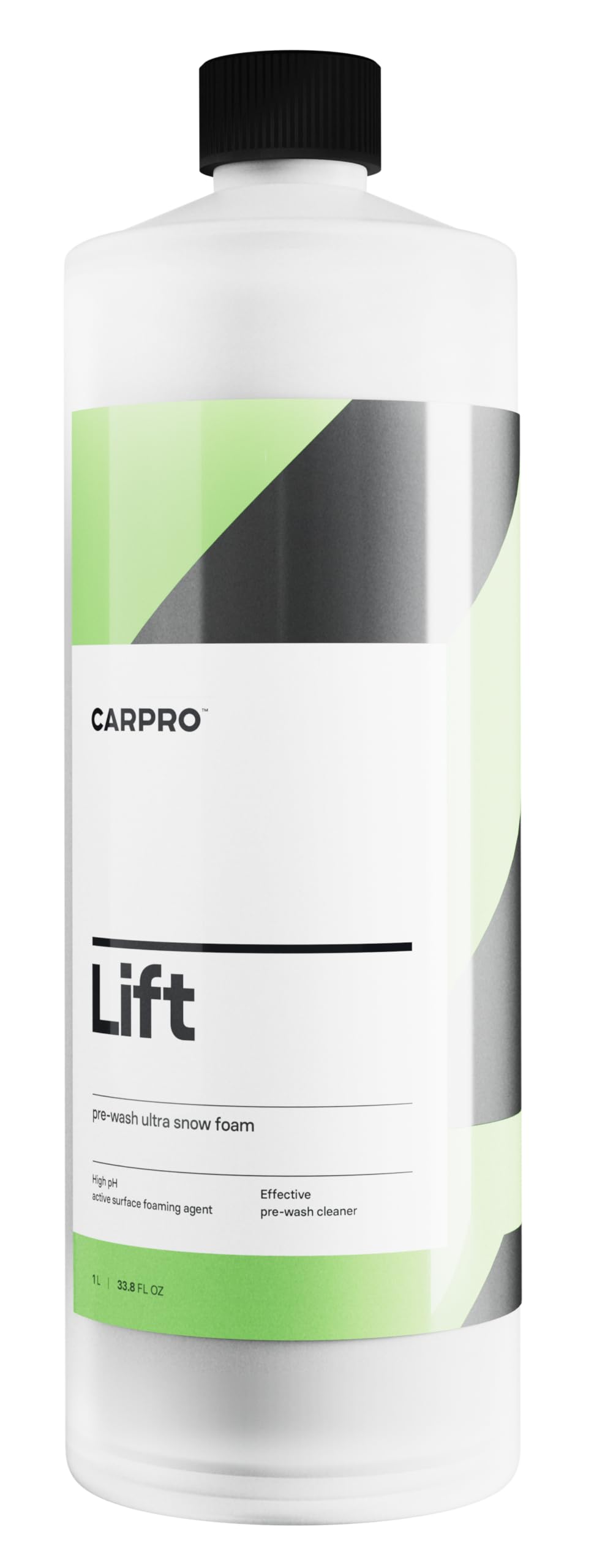 CARPRO Lift pre-wash foam bottle shows concentrated dirt lifting power.