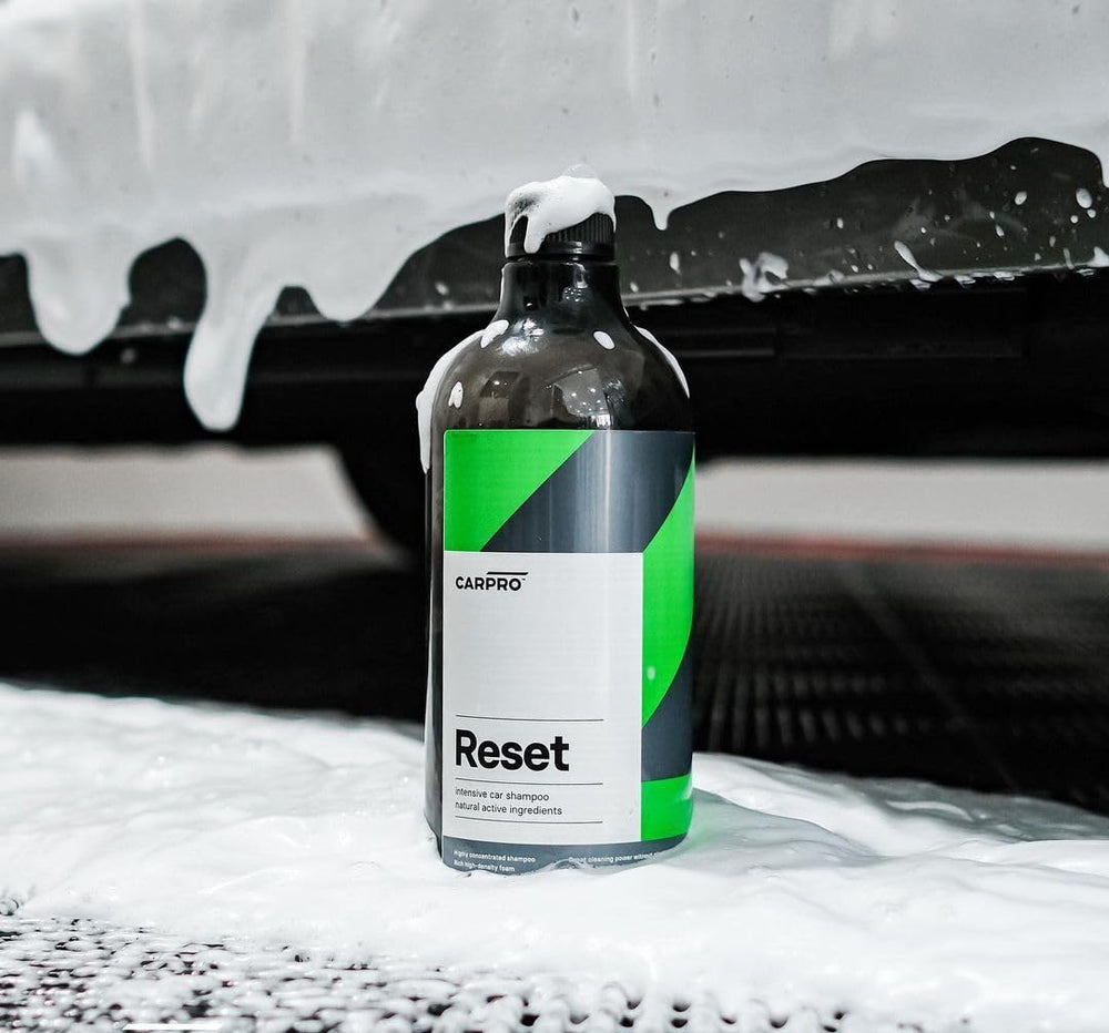 CARPRO Reset natural ingredients icon represents mild biodegradable formula
