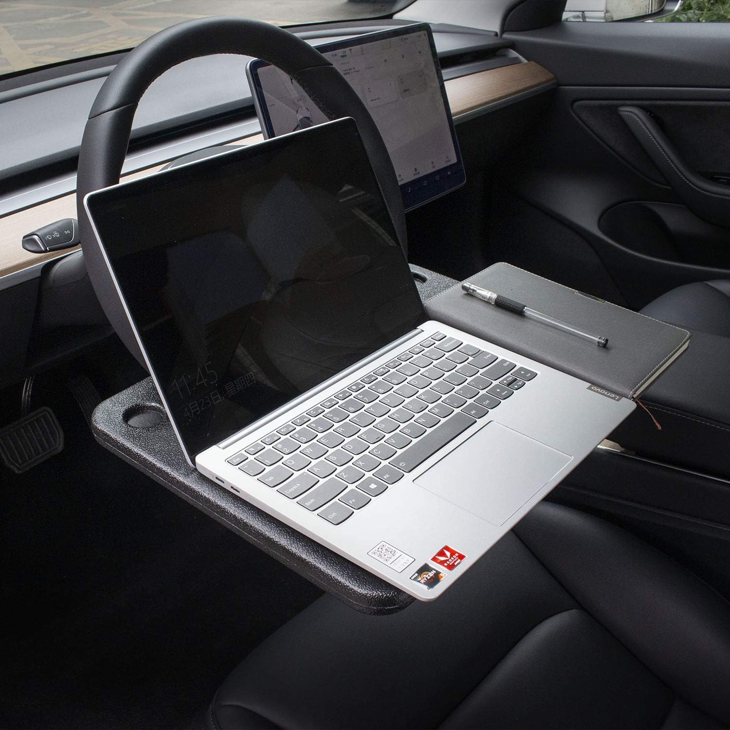 CarQiWireless steering wheel desk deep cup holder keeps drinks secure during drives