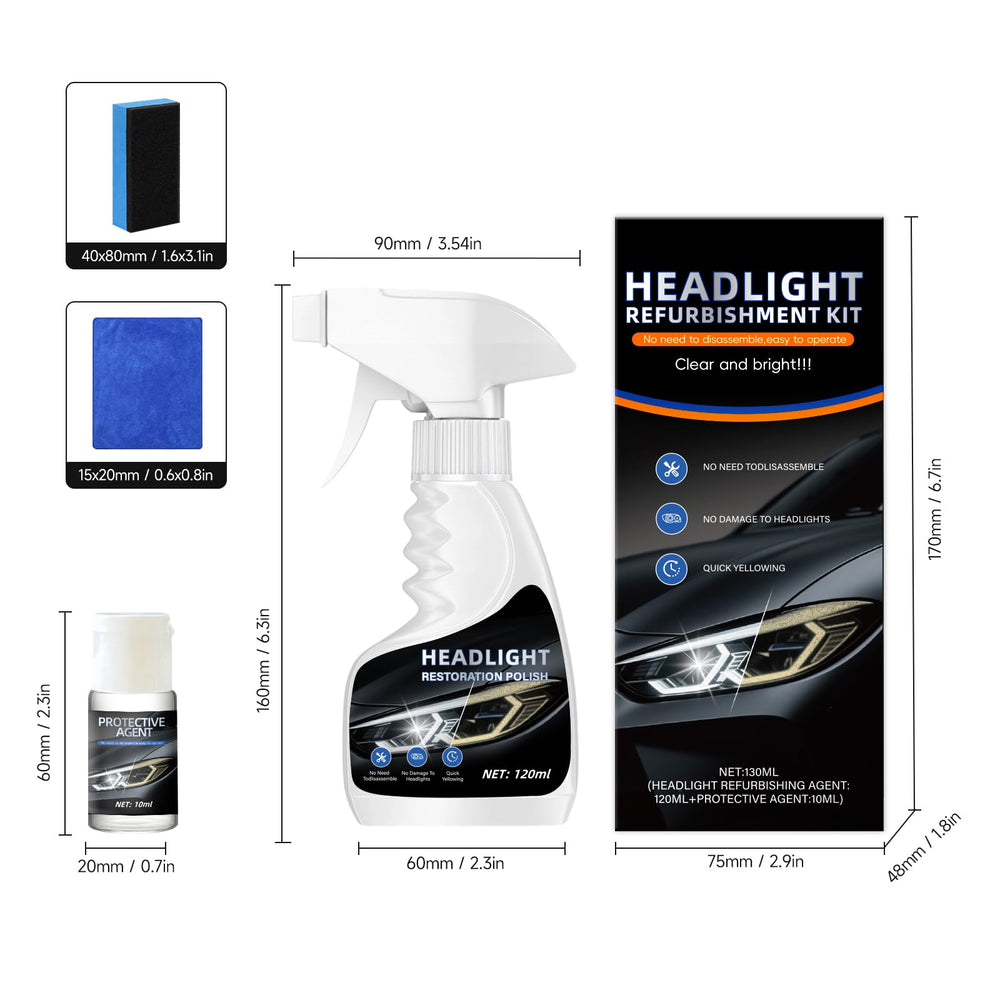 Carrie Rowe result: clear, bright headlight improves night visibility.
