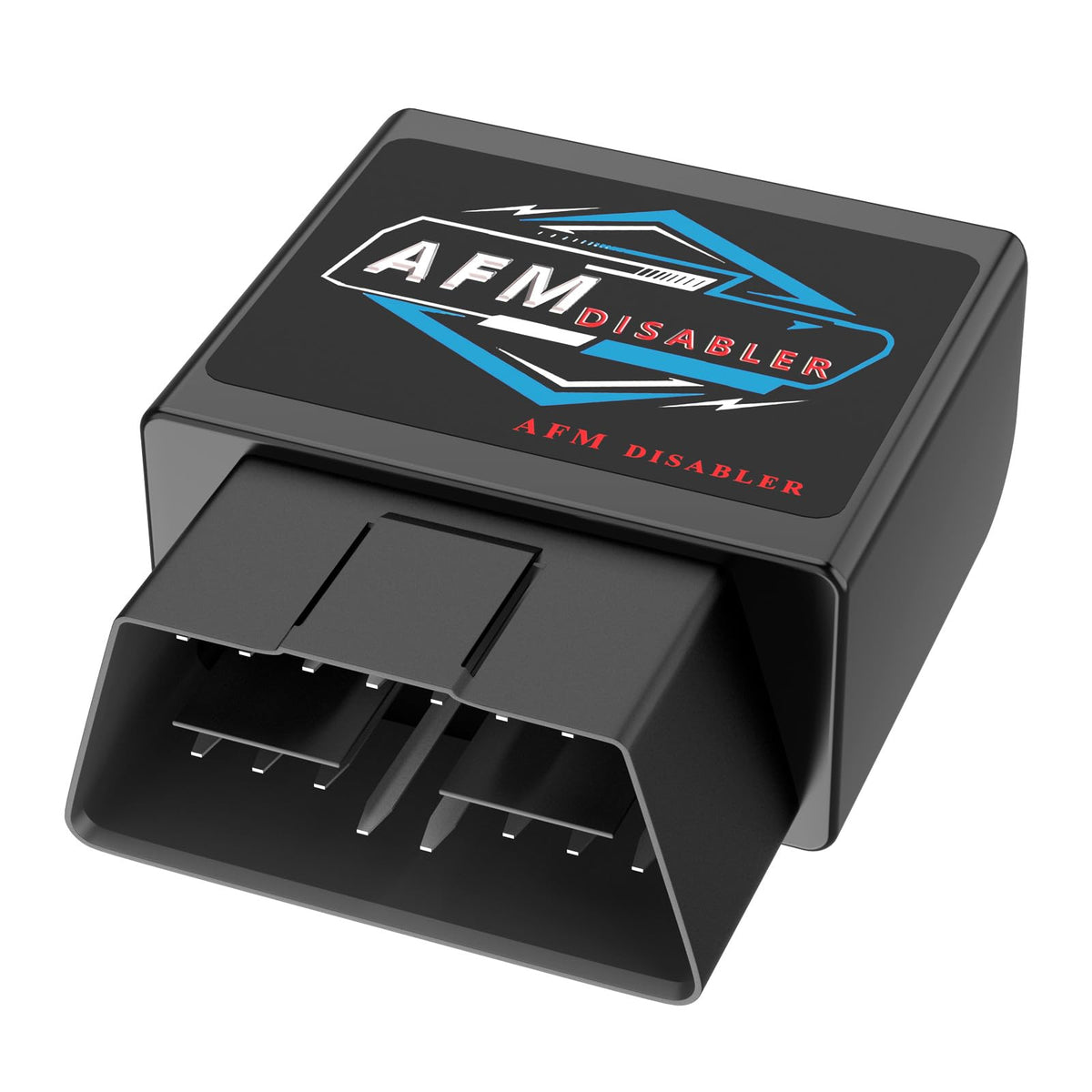 Carropecas Afm Disabler connected to OBD port for quick setup and use.