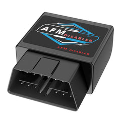 Carropecas Afm Disabler connected to OBD port for quick setup and use.
