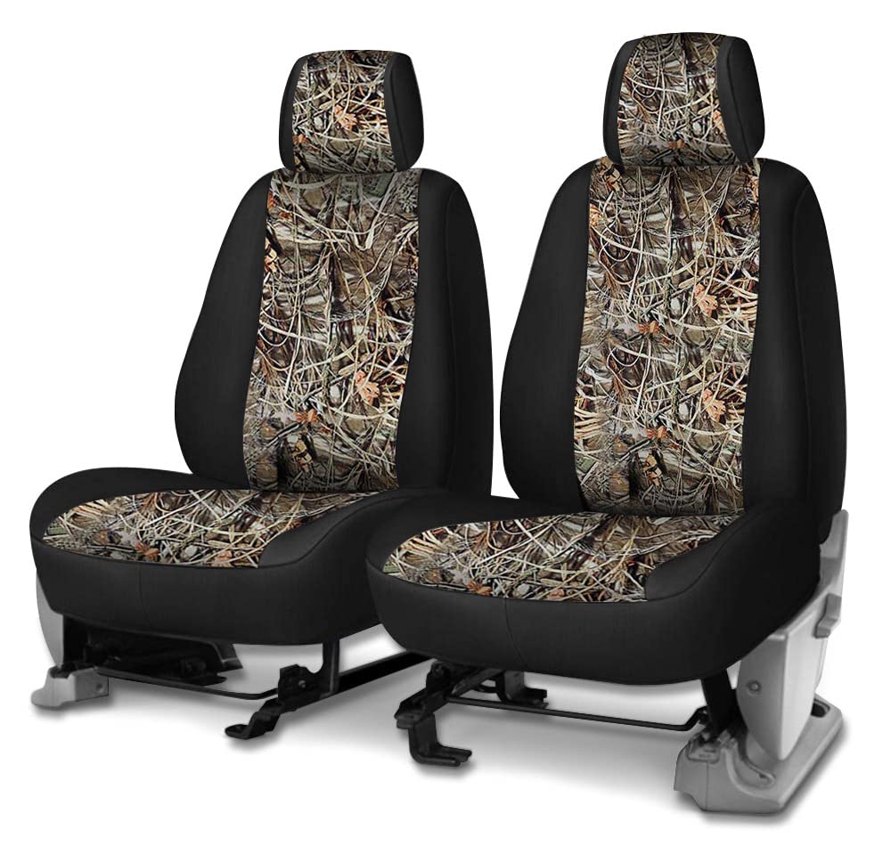 CarsCover Real Black Camo rear seat view protecting back seats with camouflage