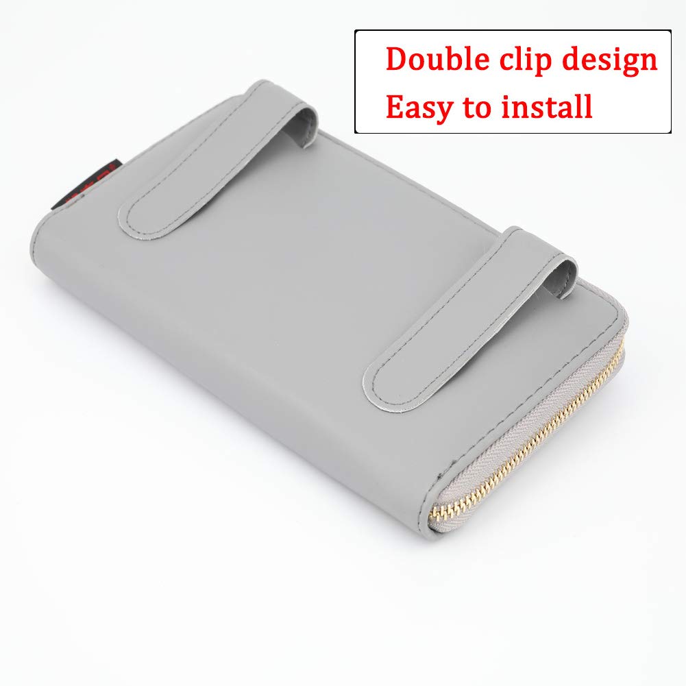 Carstuus car backseat tissue holder places tissues within easy reach for passengers.