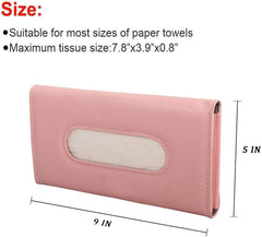 Carstuus tissue holder mounted on car door for easy access.