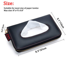 Carstuus tissue box holder in compact design keeps papers organized