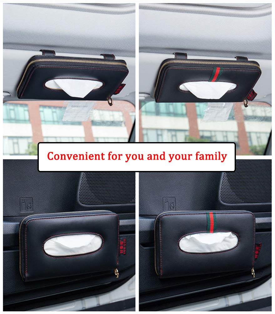 Carstuus tissue holder clip-on backseat keeps the cabin tidy and tissues within reach
