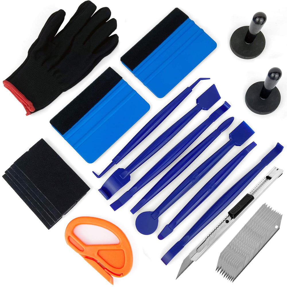 CARTINTS edge trimming squeegee with 14 ends for precise car wrapping around contours