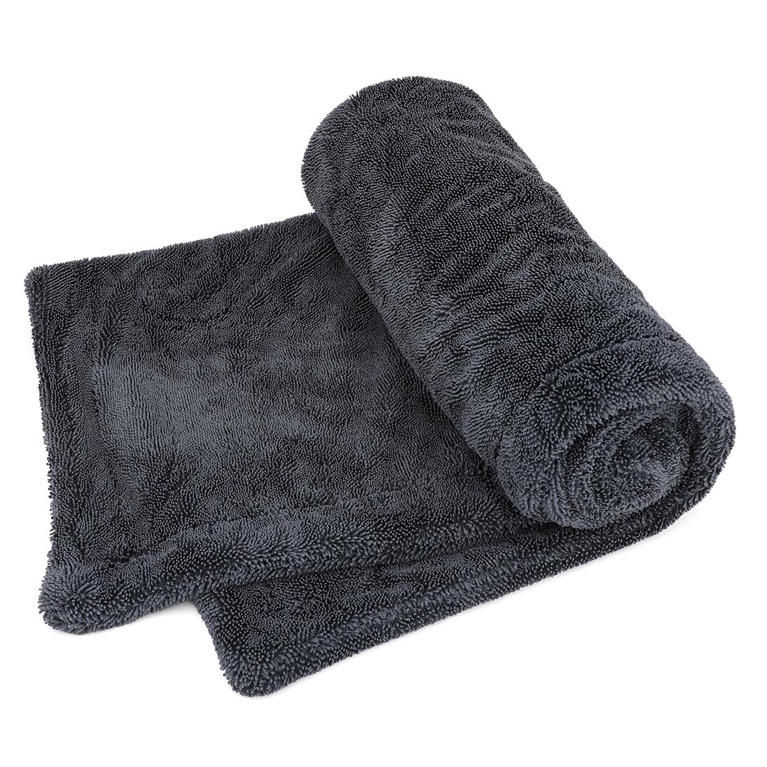 Cartisen 1200GSM microfiber towel with double-twist loop for fast post-wash drying.