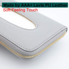 Cartisen backseat tissue case with zipper for secure storage.