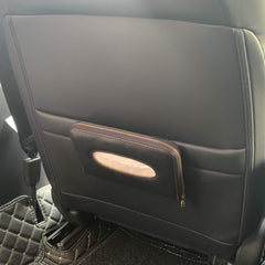 Cartisen tissue box inside car visor keeps papers handy during commutes.