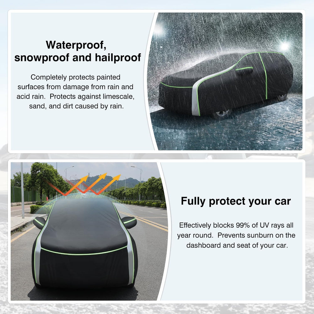 Cartist 420d car cover zipper access enables easy driver entry to the RX.