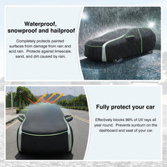Cartist 420d car cover zipper access enables easy driver entry to the RX.