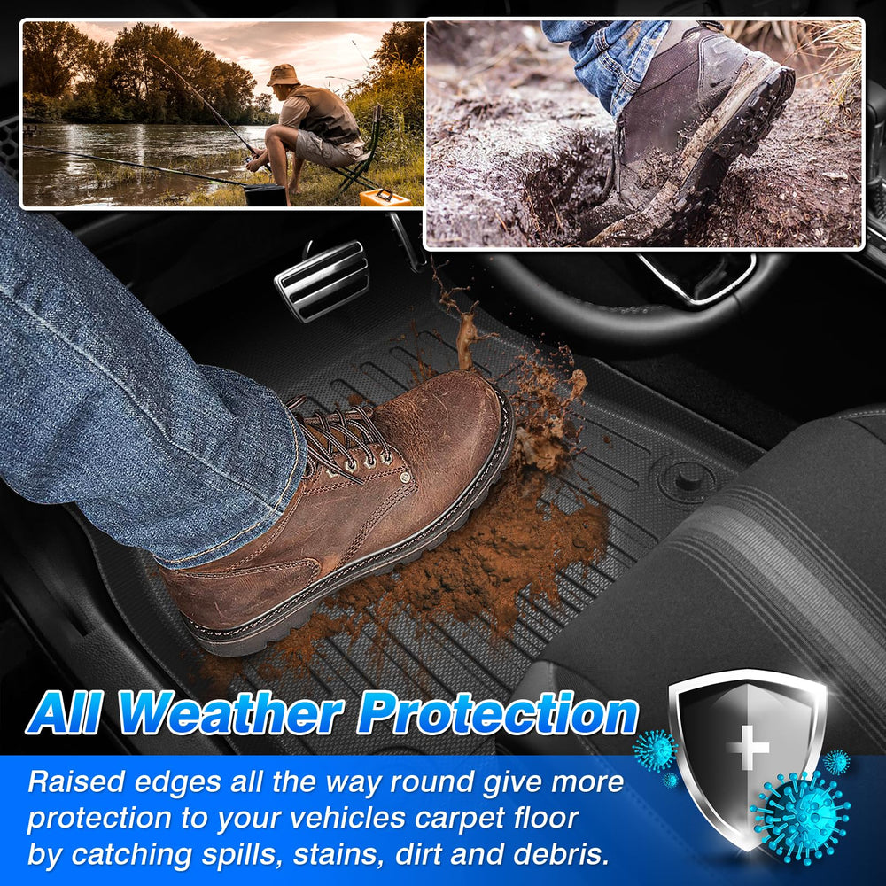 CARTIST Civic floor mats edge lip design illustrating containment