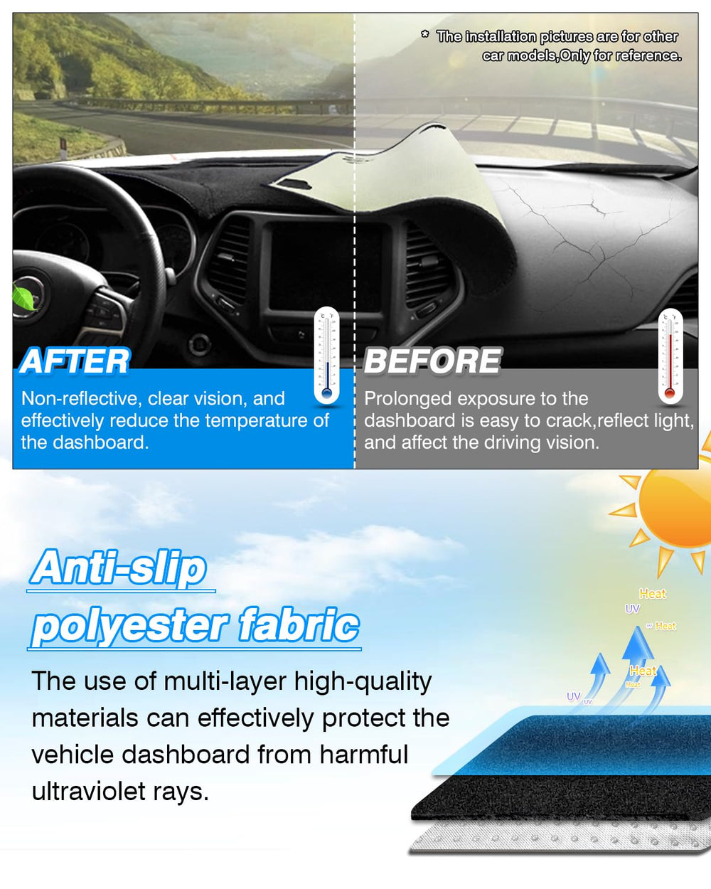 CARTIST glare-reducing cover improves night driving visibility