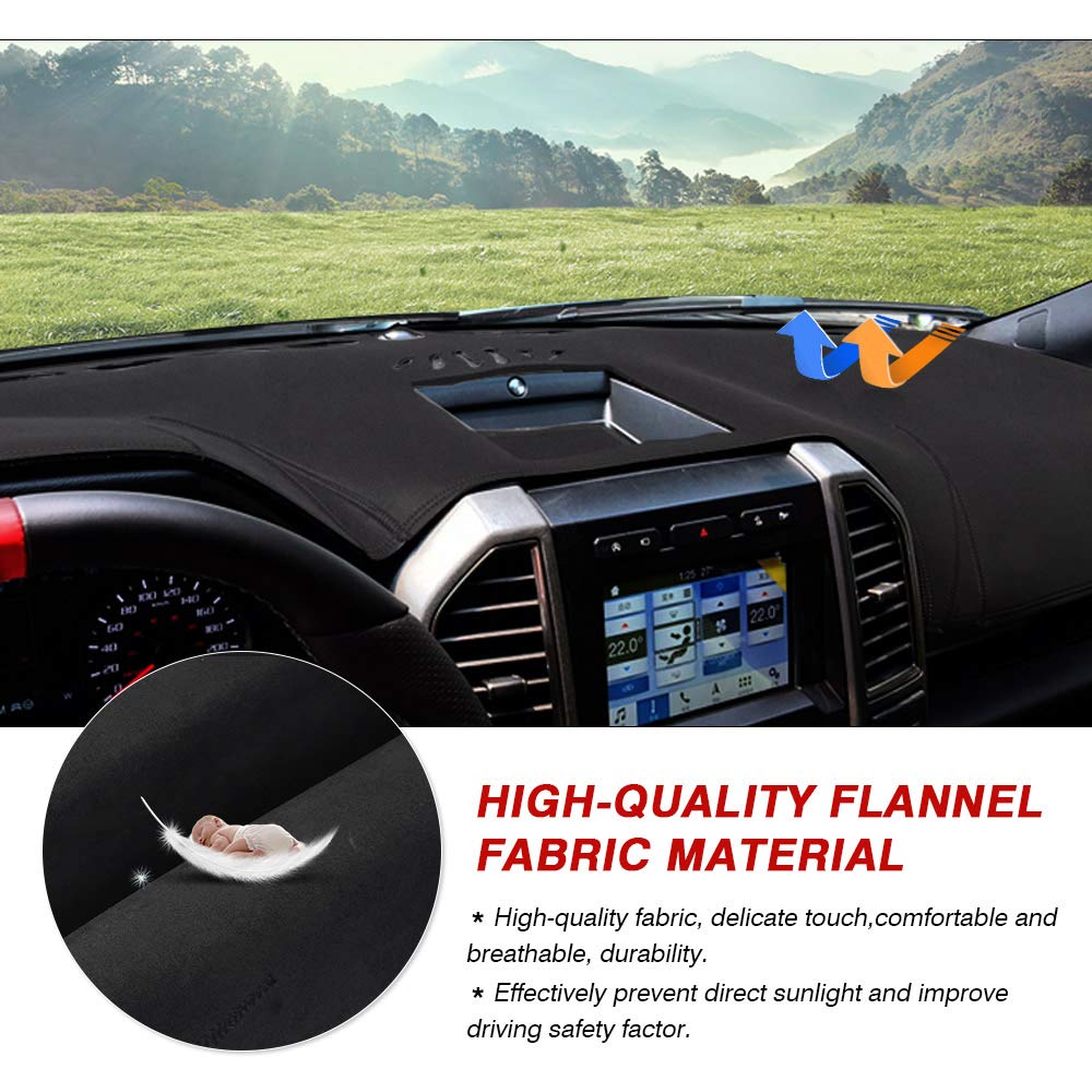 CARTIST dash mat with nonslip back prevents movement