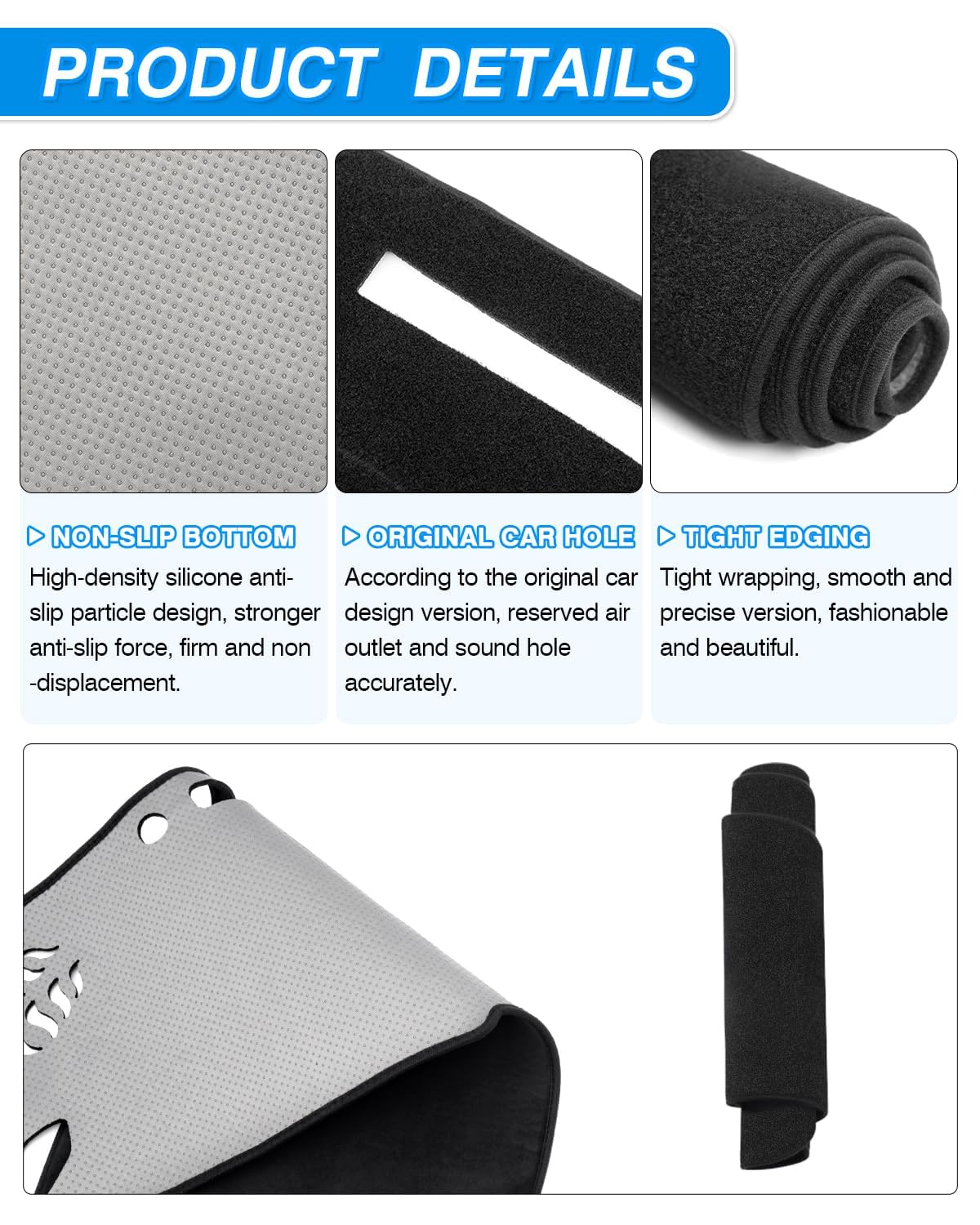 CARTIST easy-install dashboard cover – simple placement and quick setup.