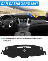 CARTIST dashboard cover for GMC Yukon 2015-2020 – glare reduction and heat protection.