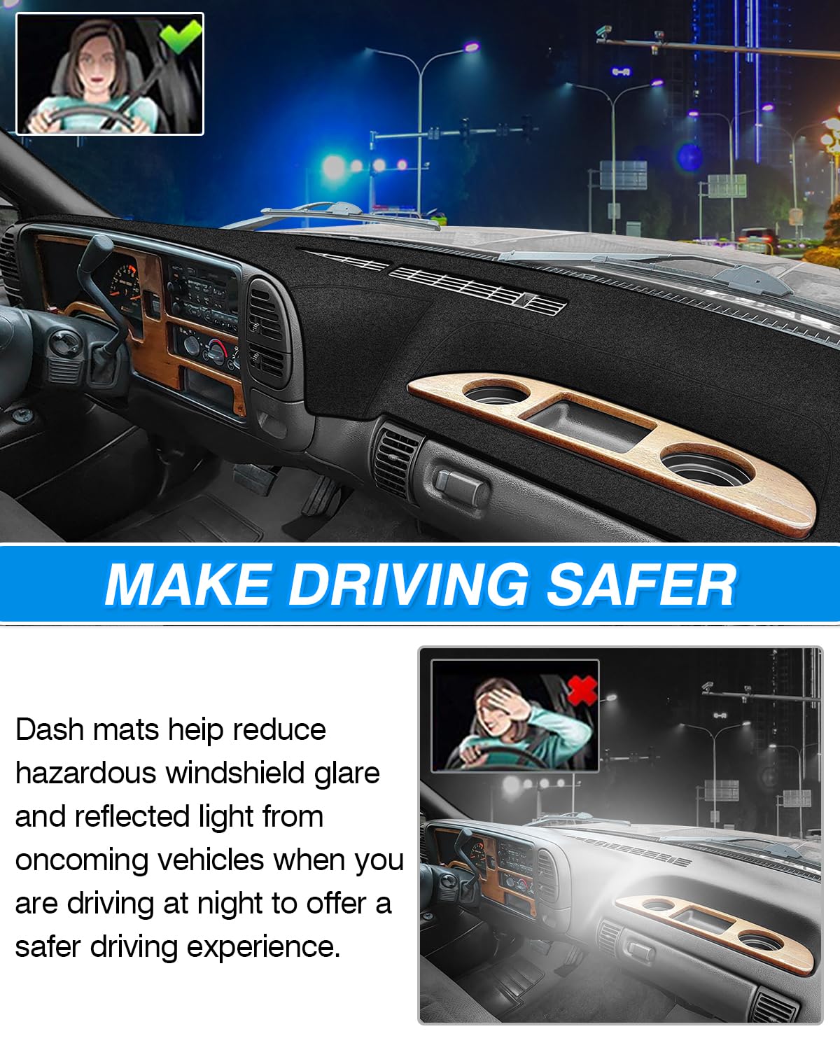 CARTIST dash cover provides heat insulation for summer and winter comfort.