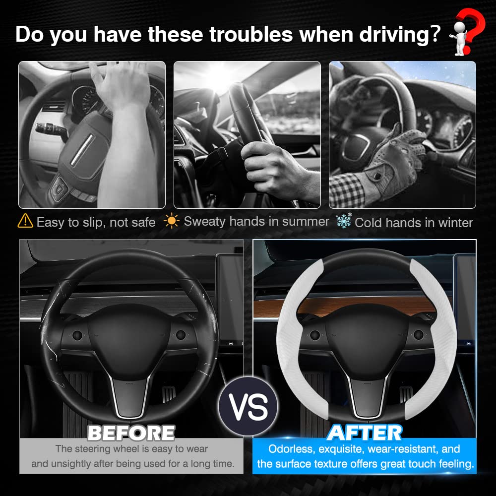 Cartist non-slip lining inside the wheel cover shields against movement for steadier steering