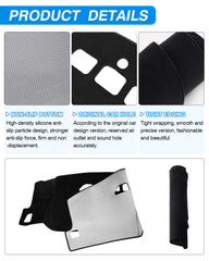 CARTIST dash cover silicone back demonstrates non-slip protection during driving.
