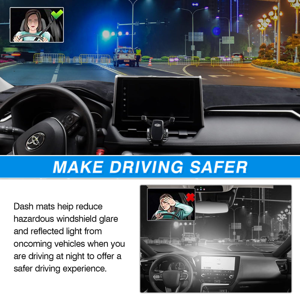 CARTIST dash cover installs easily with no permanent adhesives.
