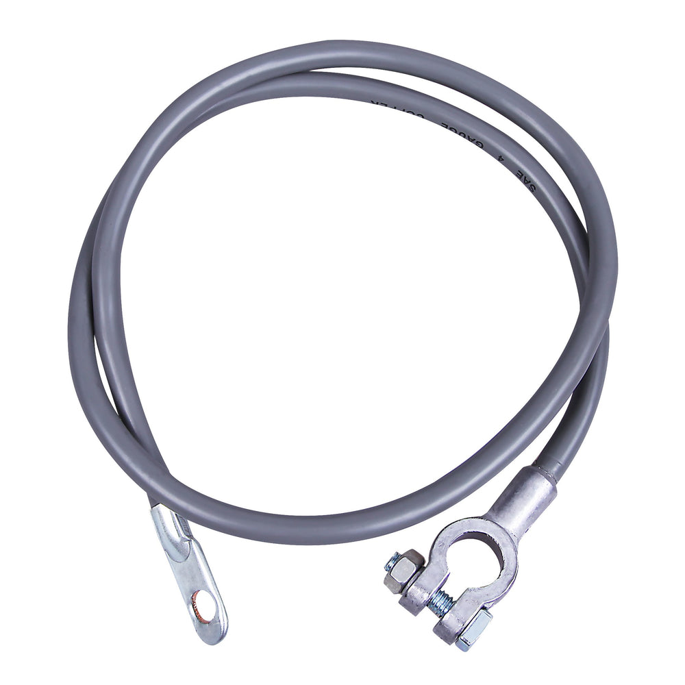 Cartman 4AWG 37-inch negative battery cable, full length for easy installation on boats and trucks.