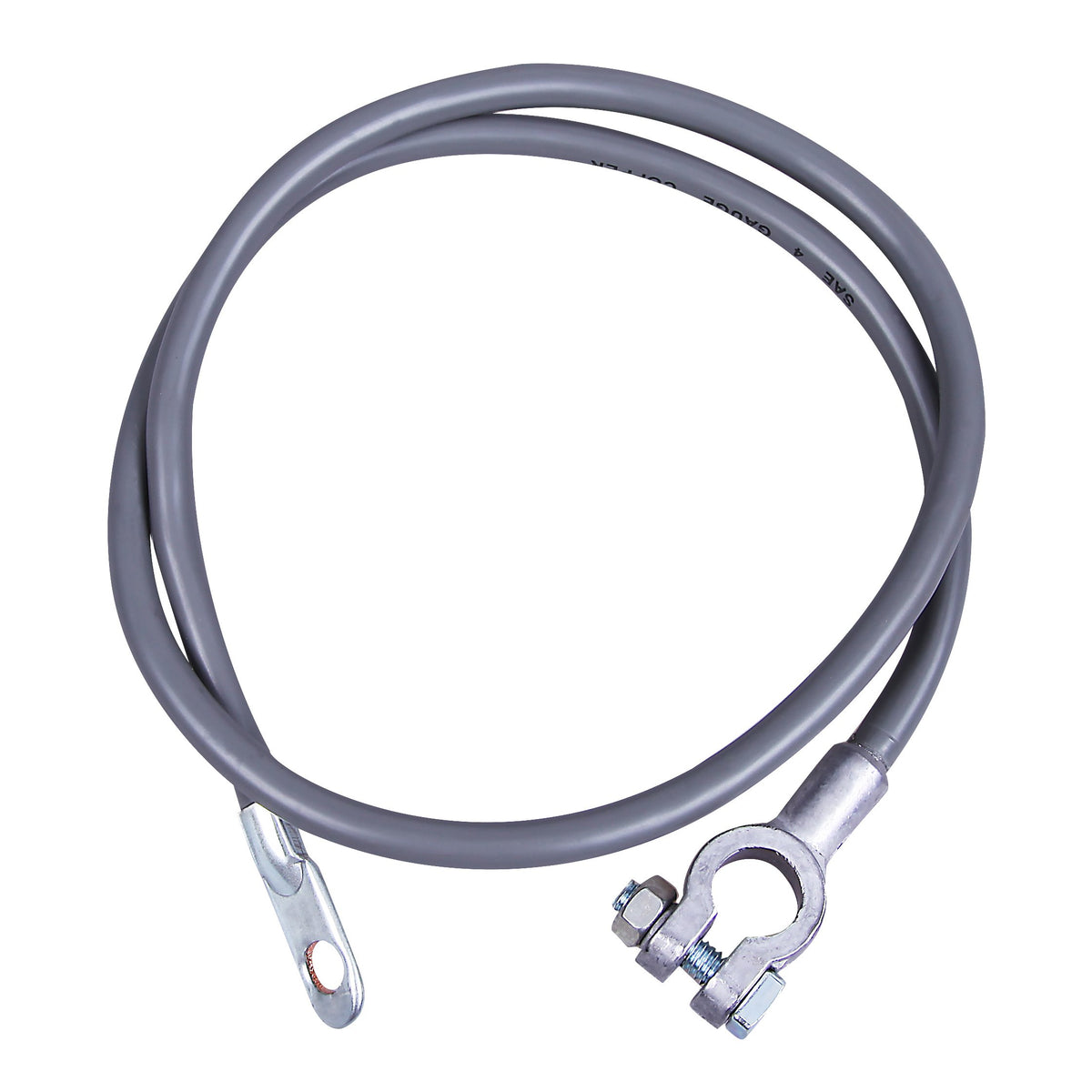 Cartman 4AWG 37-inch negative battery cable, full length for easy installation on boats and trucks.