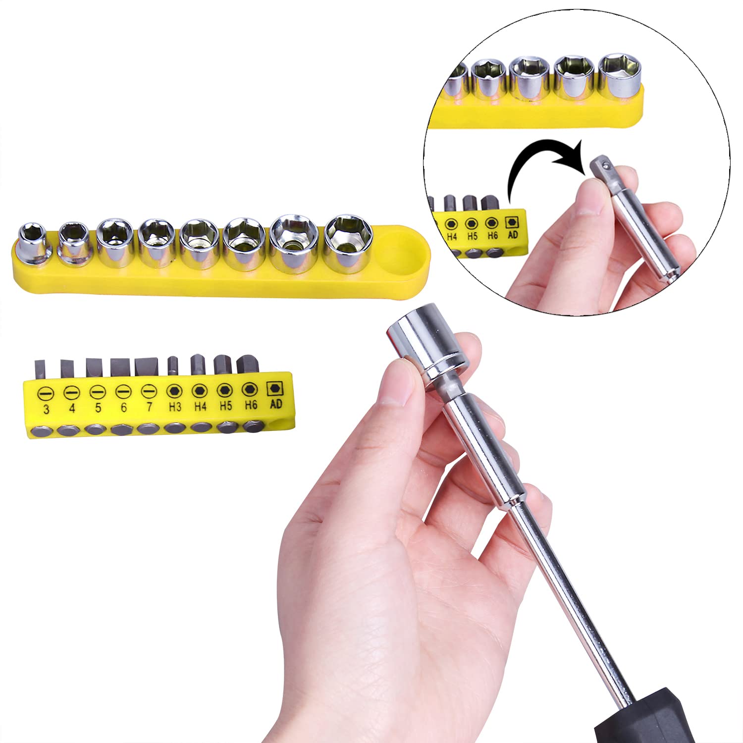 Cartman automotive tools set suitable for quick car maintenance tasks