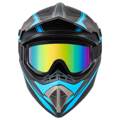 CARTMAN dirt bike helmet side view showing secure fit.