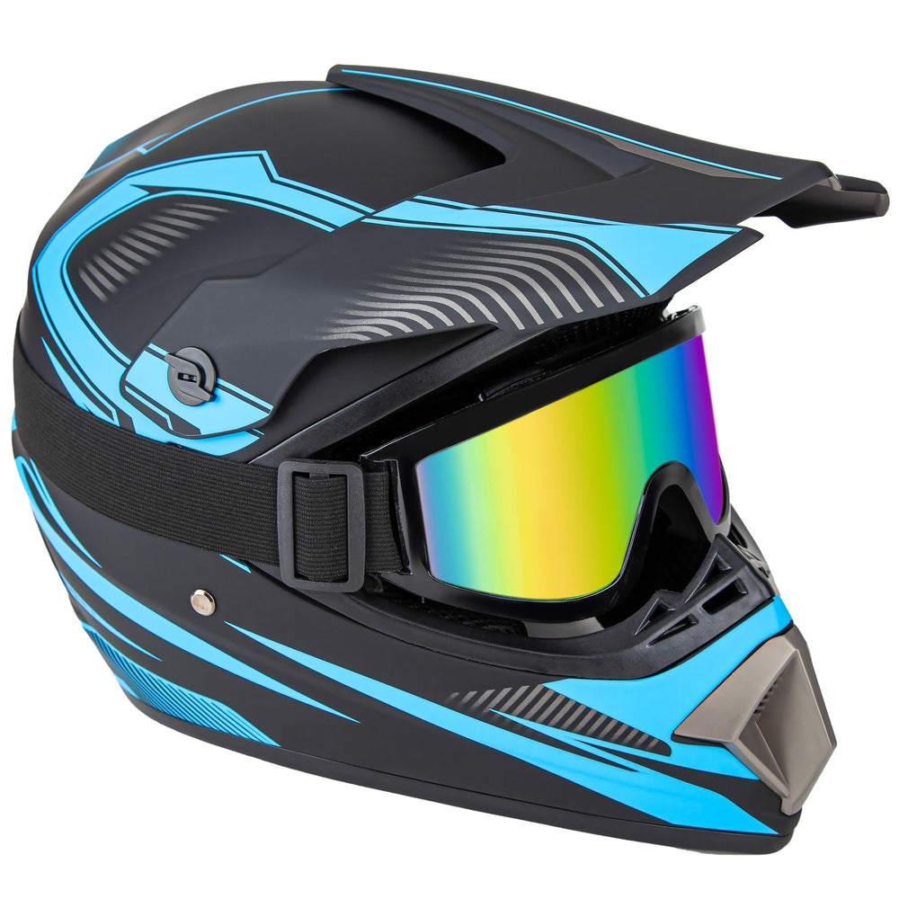CARTMAN dirt bike helmet sun visor adjustment for glare control.