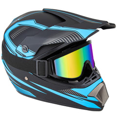 CARTMAN dirt bike helmet sun visor adjustment for glare control.
