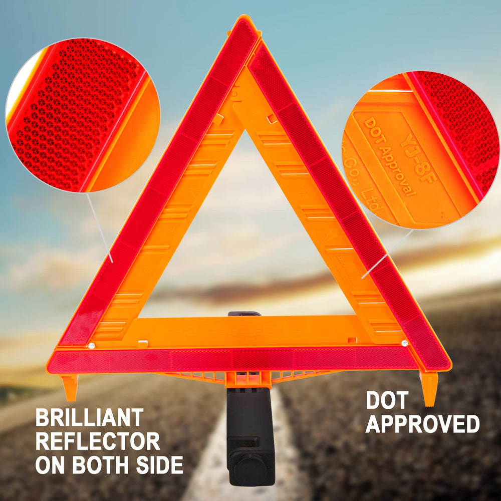 CARTMAN 17x17 inch reflective panel boosts visibility day and night.