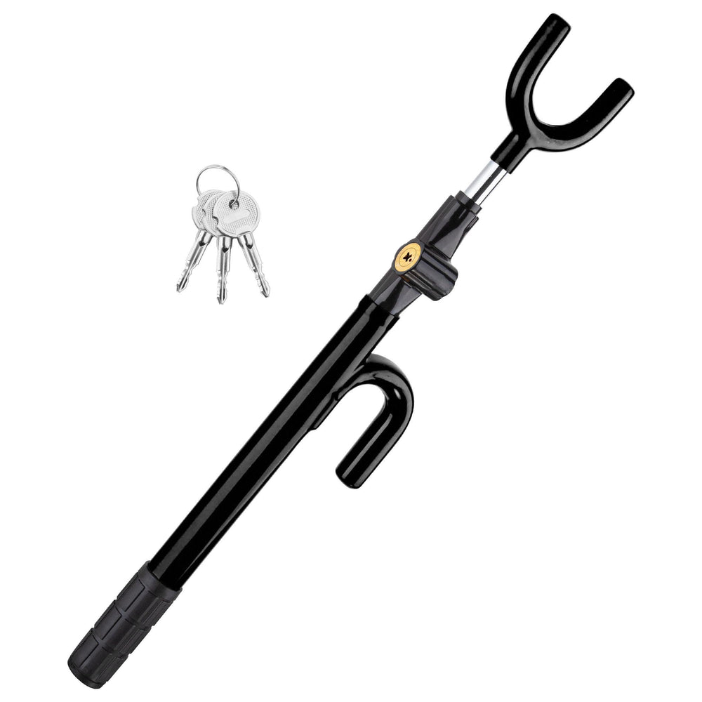 Cartman steering wheel lock copper cylinder highlighting anti-pick security