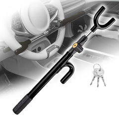 Cartman steering wheel lock front view showing sturdy steel construction
