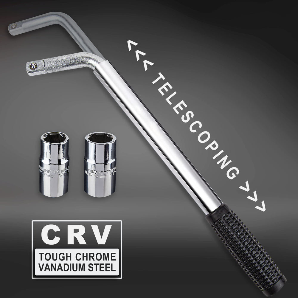CARTMAN lug wrench shown in compact storage position for easy garage organization.