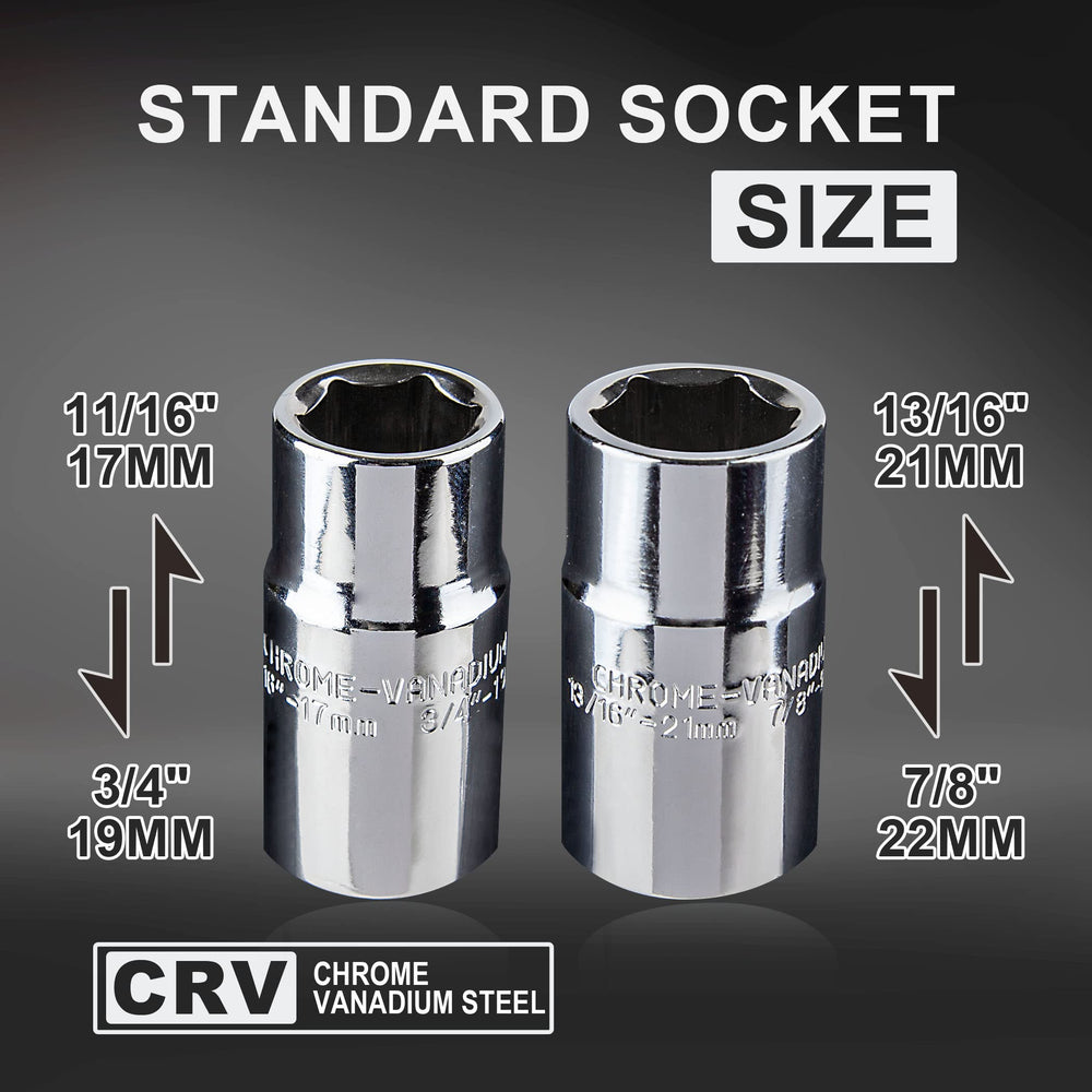 CARTMAN lug wrench with sockets 17mm, 19mm, 21mm, 22mm for versatile wheel maintenance.
