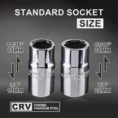 CARTMAN lug wrench with sockets 17mm, 19mm, 21mm, 22mm for versatile wheel maintenance.
